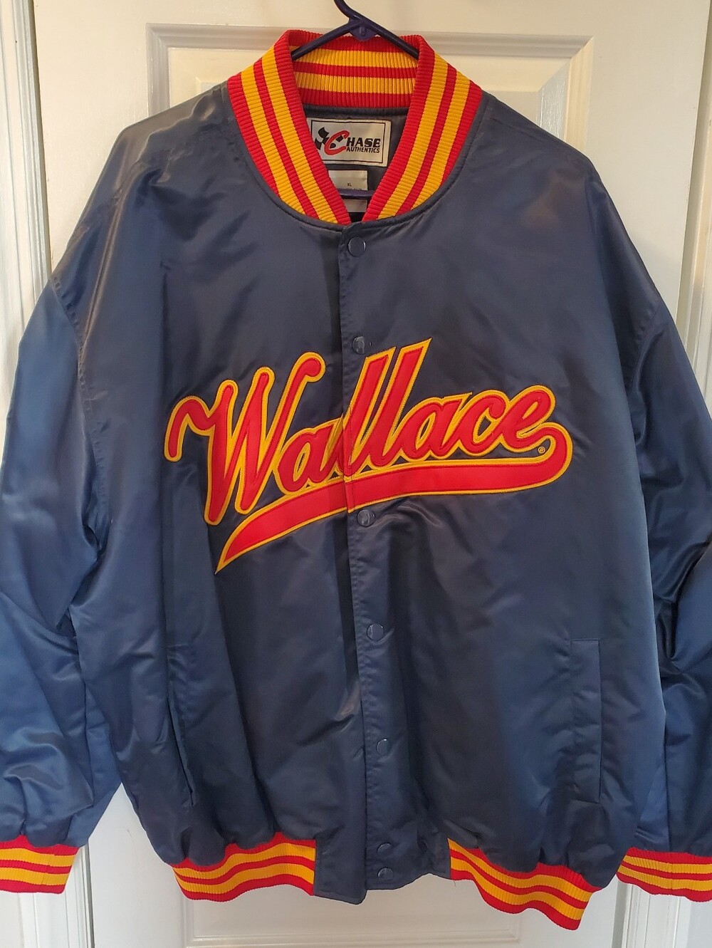 Vintage Rusty Wallace #2 Miller Light Bomber Jacket with Embroidered Artwork EUC